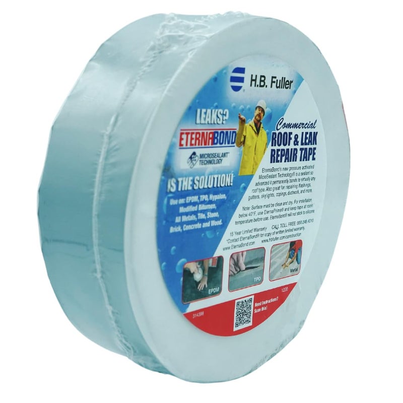 EternaBond RoofSeal Gray 2" x50' MicroSealant UV Stable RV Roof Seal Repair Tape | 35 mil Total Thickness - EB-RG020-50R - One-Step Durable, Waterproof and Airtight Sealant - Image 2